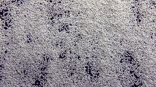 Ceramic beads for surface treatment